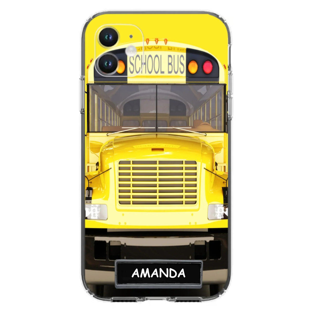 Personalized School Bus Phone Case - Gift Idea For School Bus Lovers - Case For iPhone, Samsung and Xiaomi