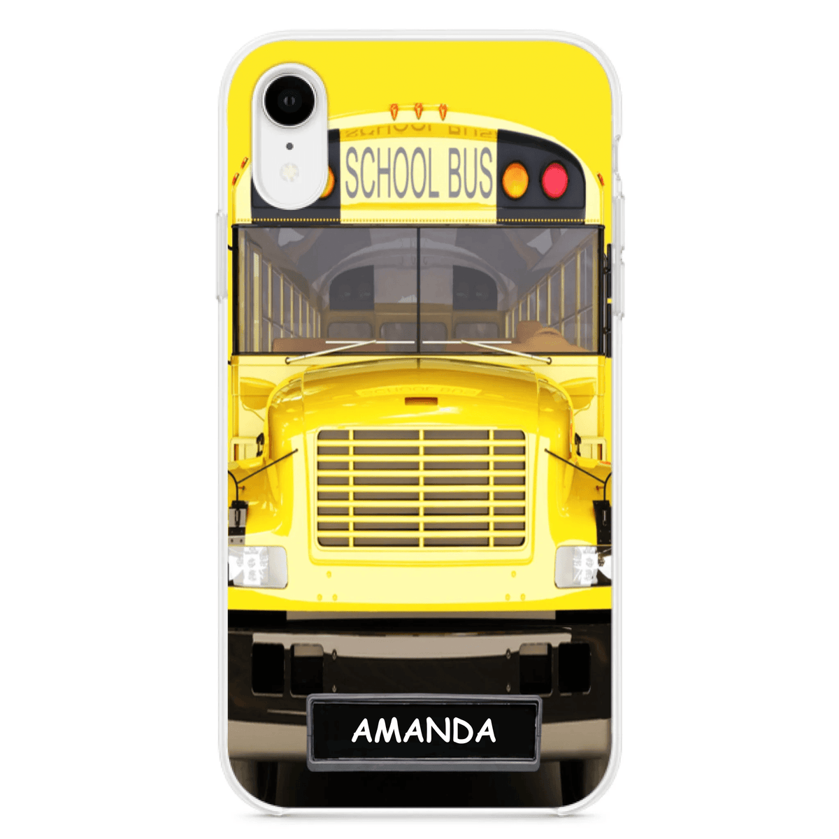 Personalized School Bus Phone Case - Gift Idea For School Bus Lovers - Case For iPhone, Samsung and Xiaomi