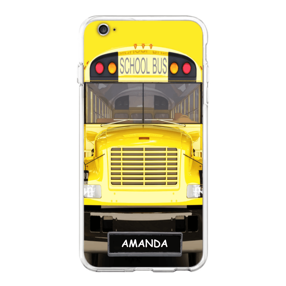 Personalized School Bus Phone Case - Gift Idea For School Bus Lovers - Case For iPhone, Samsung and Xiaomi