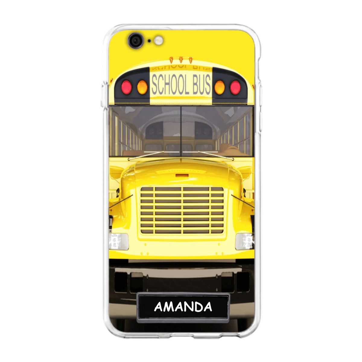 Personalized School Bus Phone Case - Gift Idea For School Bus Lovers - Case For iPhone, Samsung and Xiaomi