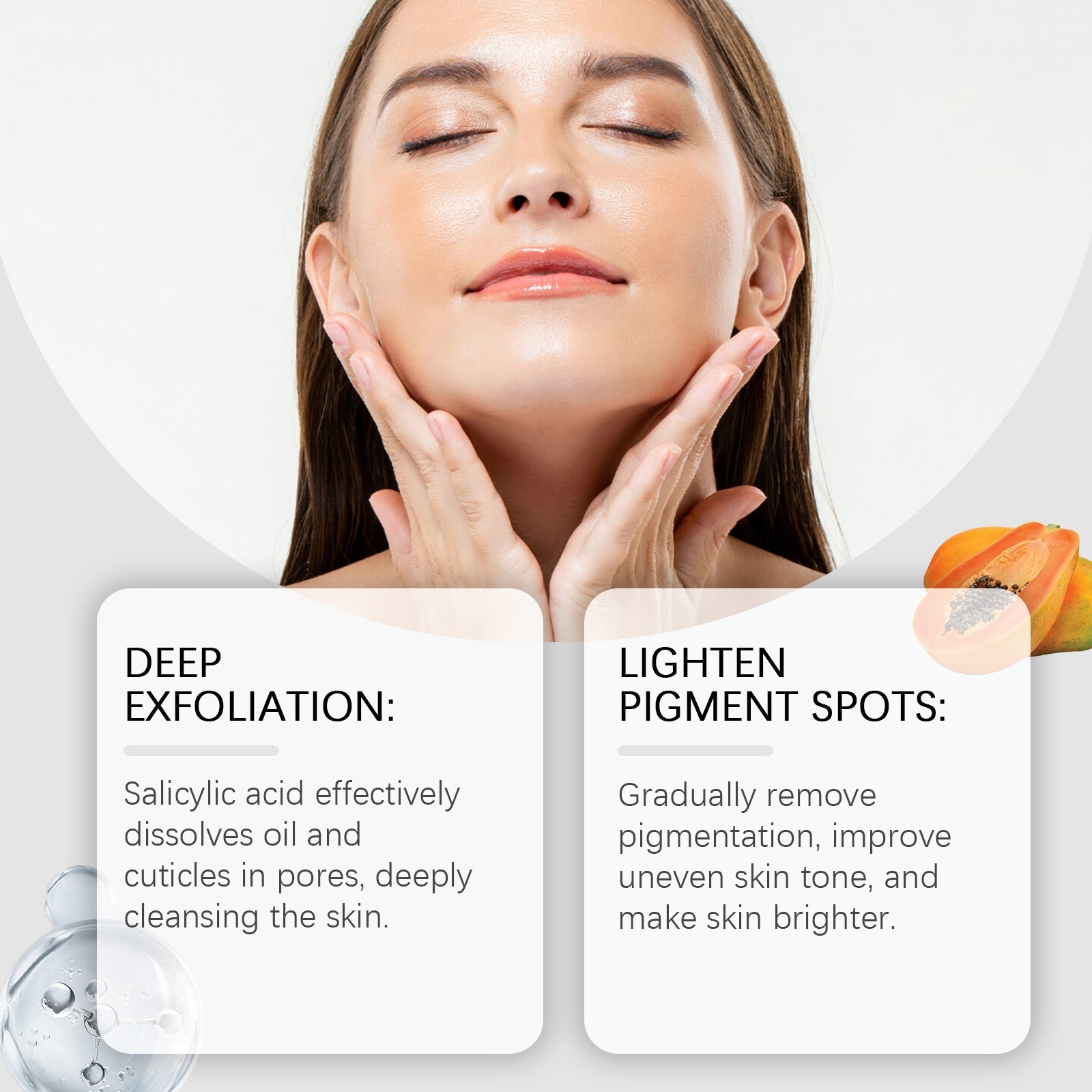 Salicylic Acid Exfoliating Essence Moisturizes Facial Skin Pores, Hydrates And Nourifies