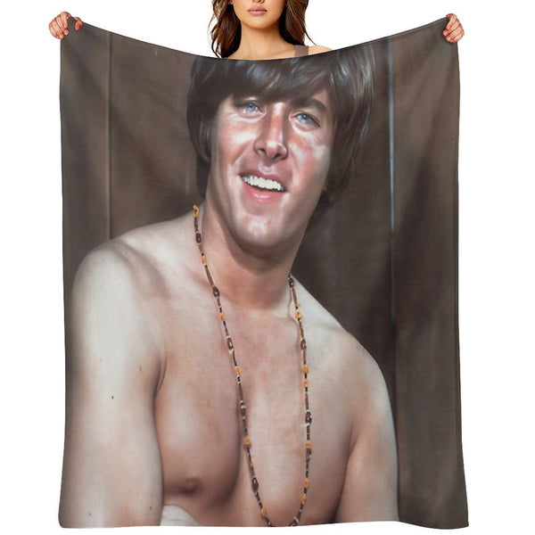 Bobby Sherman Charming Smile Eco-conscious Throw Blanket