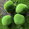 Mossy Stone Artificial Green Stone Mossy Rock Flower Arrangement Material - 4-Pack Price 7cm Diameter Style A