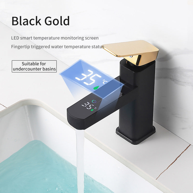 Digital Display Temperature Control Faucet Hot And Cold Water Faucet