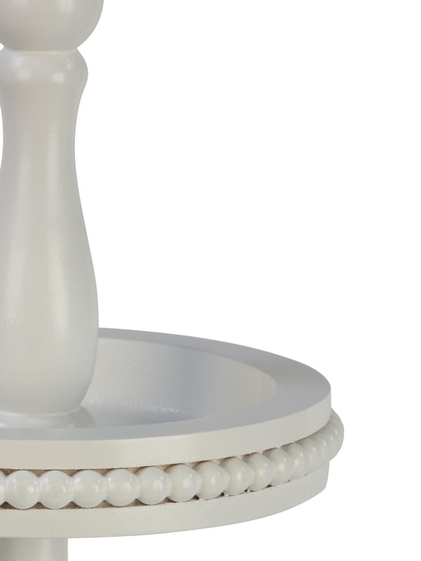 3 Tier Wooden Beaded Display Stand - Black & White