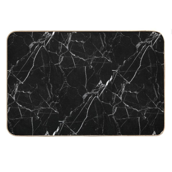 BLACK MARBLE Bath Mat