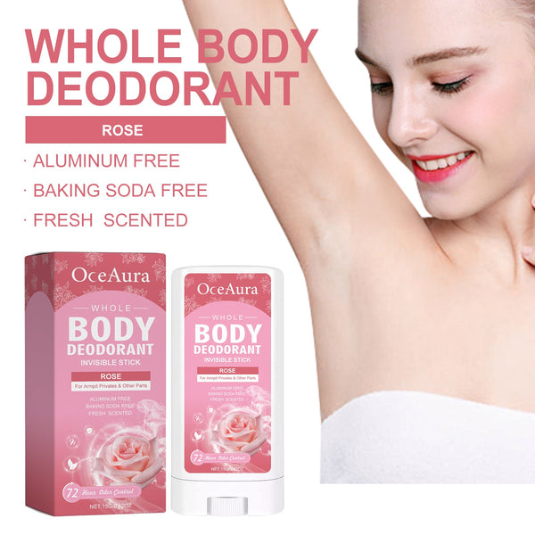 Whole Body Deodorant, Rose Fragrance Naturally Refreshing Lighten Underarm Odor Lasting Fragrance