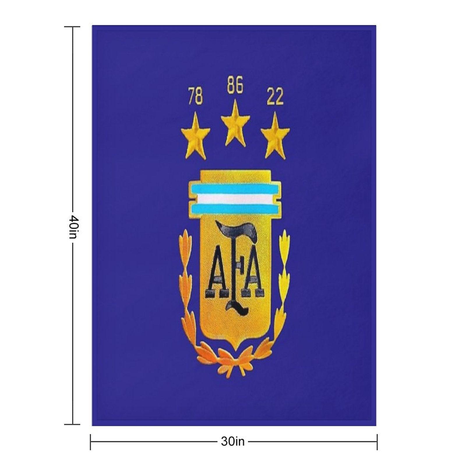 AFA ARGENTINA CHAMPION QATAR 2022 3 STARS Throw Blanket