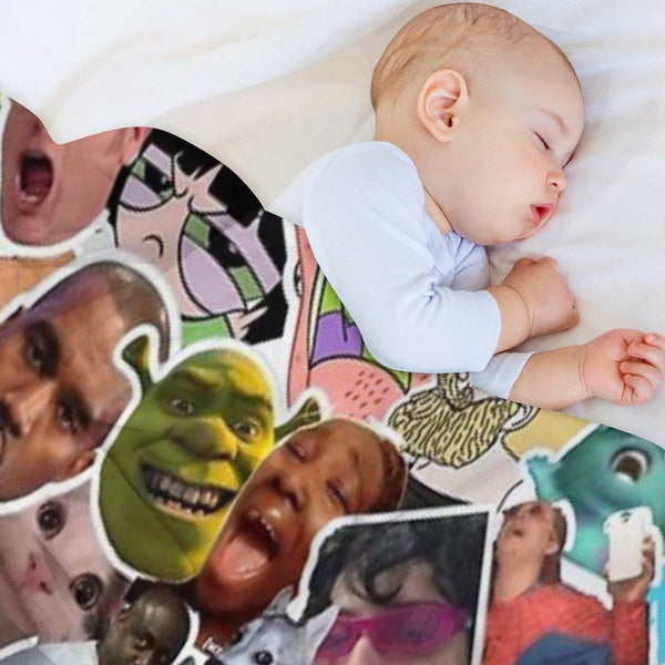 Random Meme Pack Shrink-resistant Throw Blanket