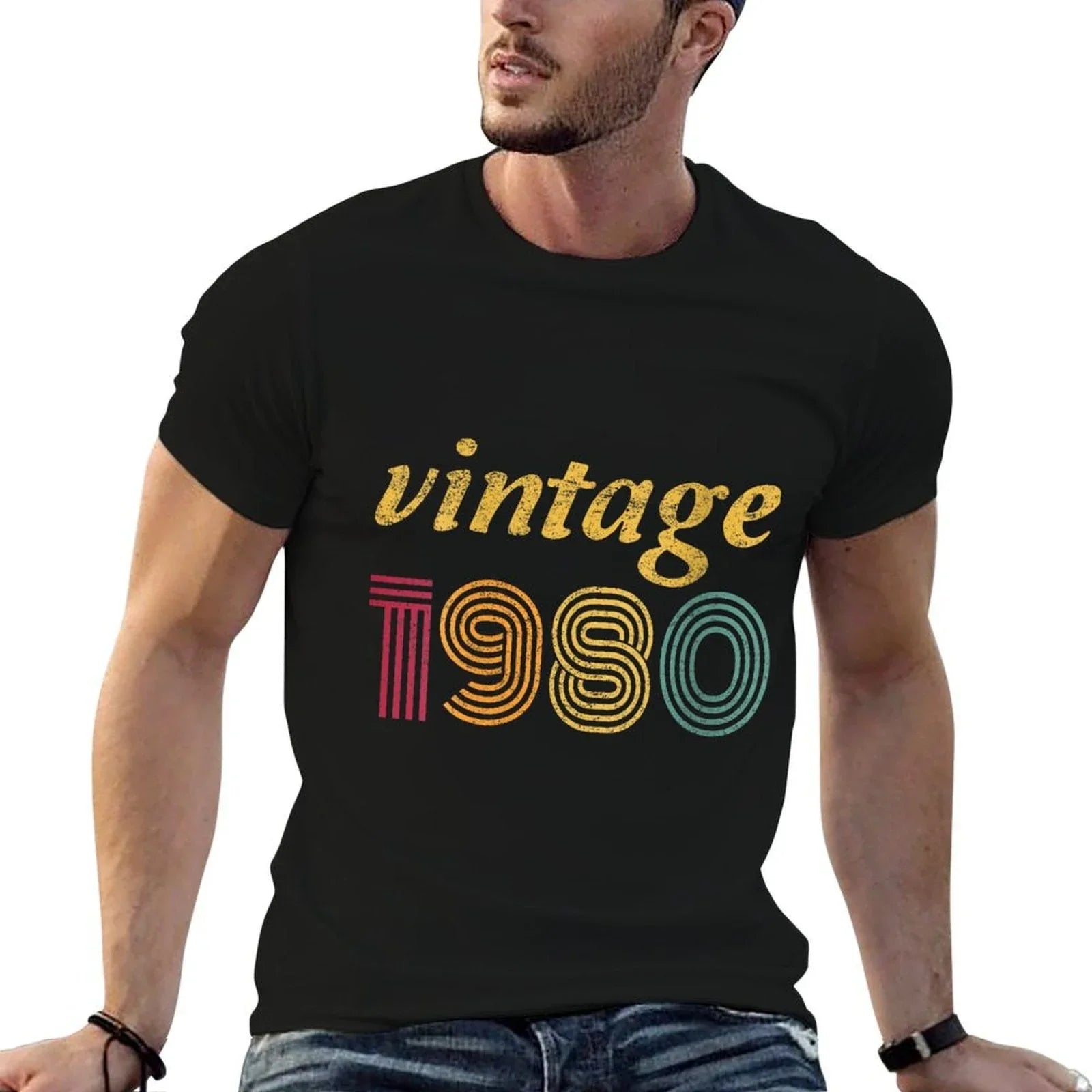 Womens 1980 40th Birthday Gift Vintage Retro Men Women 40 Years Old  Classic T-Shirt