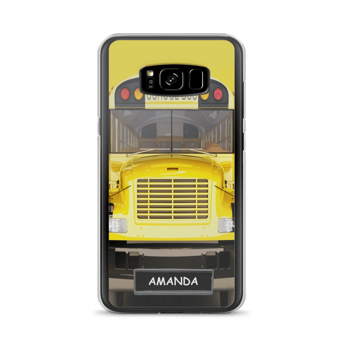 Personalized School Bus Phone Case - Gift Idea For School Bus Lovers - Case For iPhone, Samsung and Xiaomi