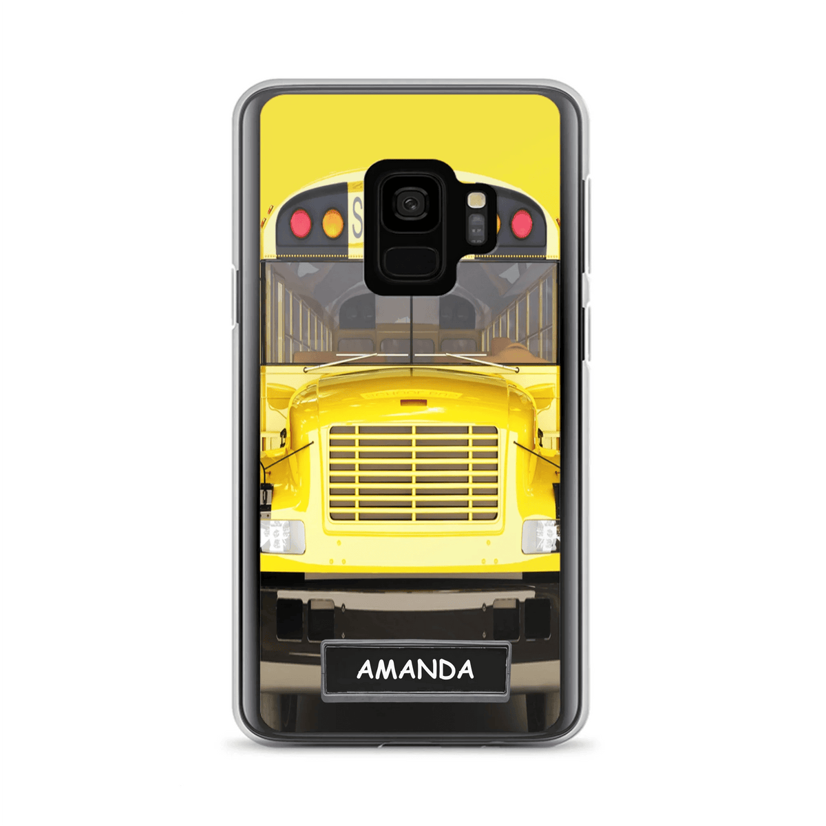 Personalized School Bus Phone Case - Gift Idea For School Bus Lovers - Case For iPhone, Samsung and Xiaomi