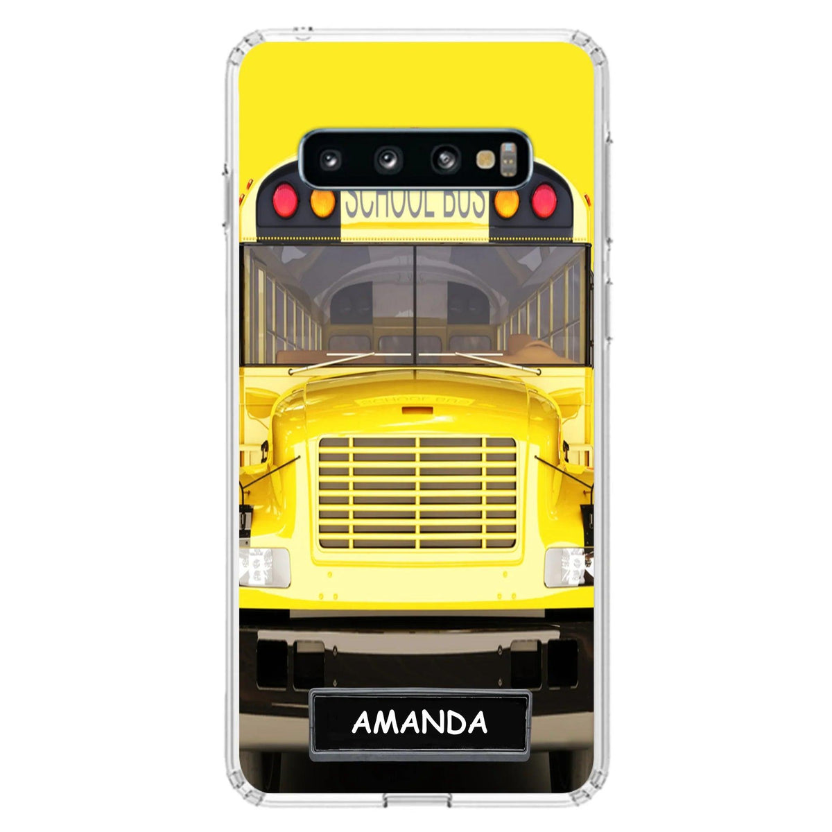 Personalized School Bus Phone Case - Gift Idea For School Bus Lovers - Case For iPhone, Samsung and Xiaomi
