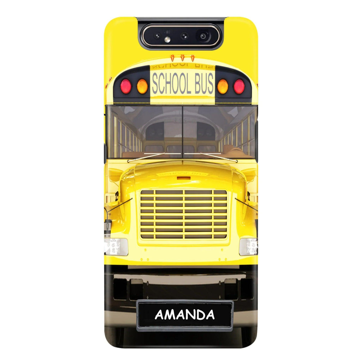 Personalized School Bus Phone Case - Gift Idea For School Bus Lovers - Case For iPhone, Samsung and Xiaomi