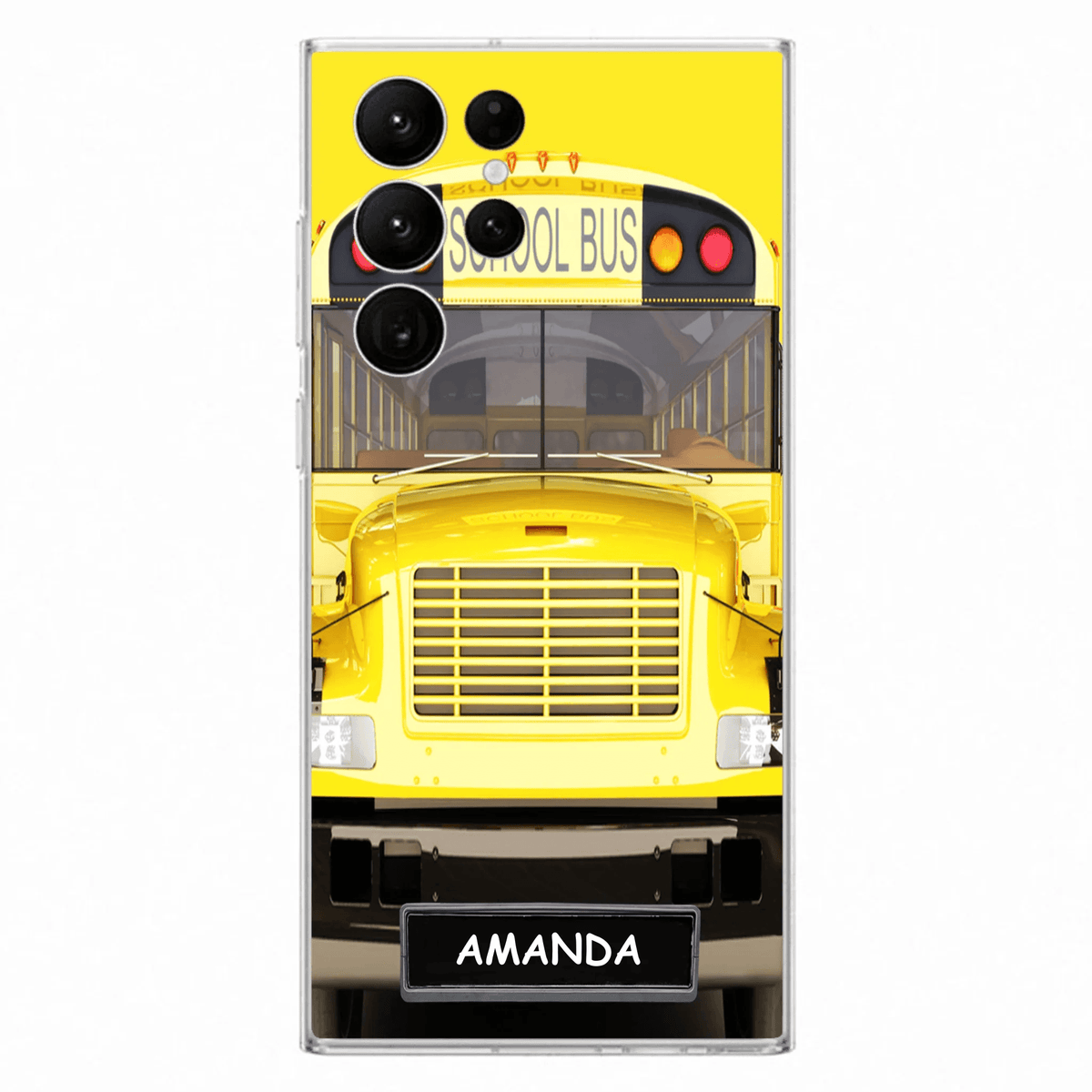 Personalized School Bus Phone Case - Gift Idea For School Bus Lovers - Case For iPhone, Samsung and Xiaomi