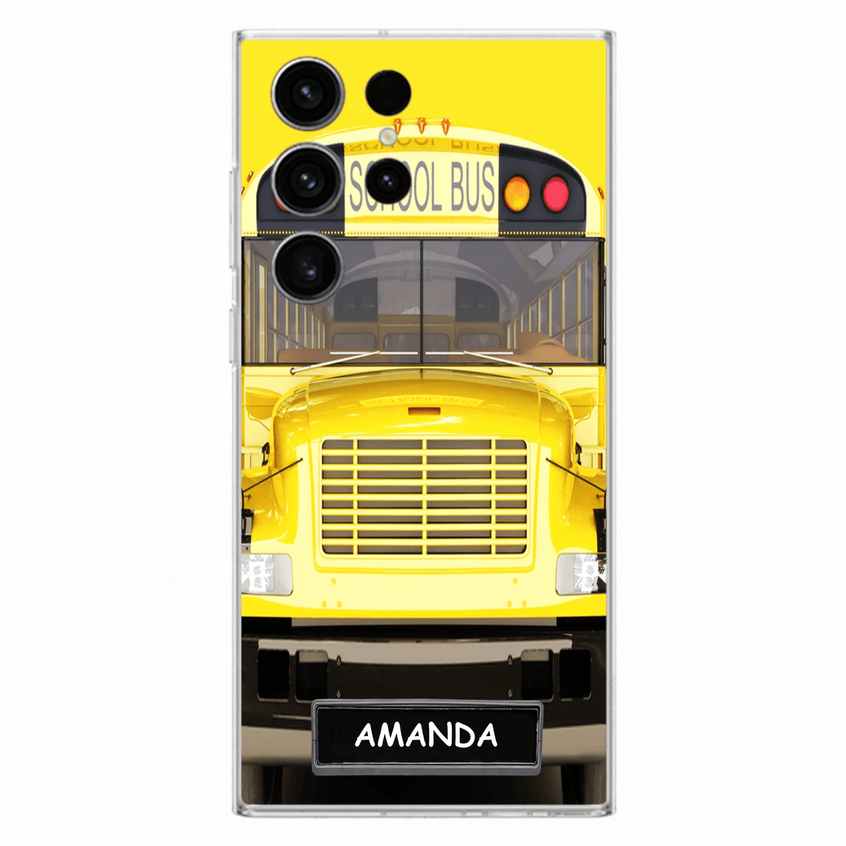 Personalized School Bus Phone Case - Gift Idea For School Bus Lovers - Case For iPhone, Samsung and Xiaomi