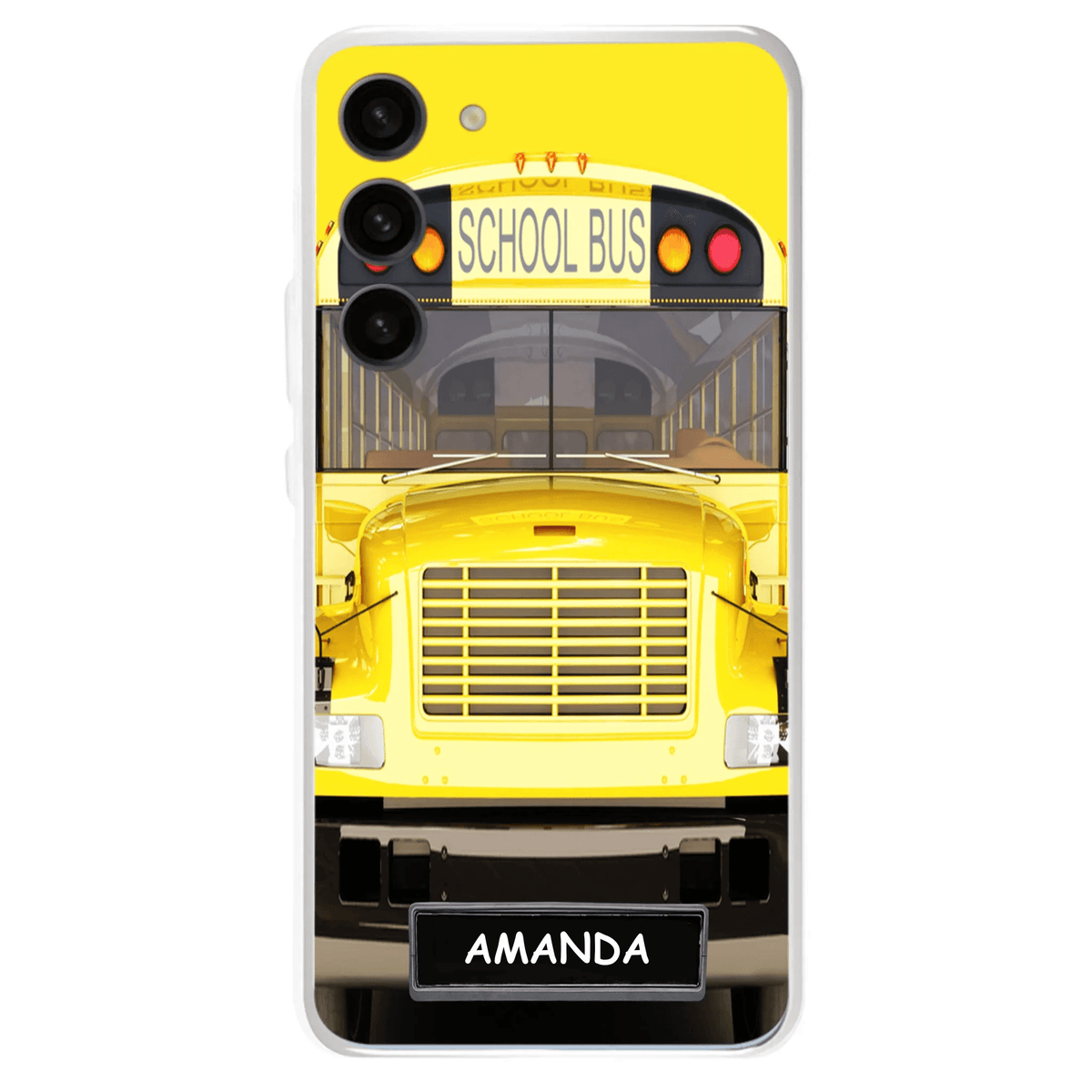 Personalized School Bus Phone Case - Gift Idea For School Bus Lovers - Case For iPhone, Samsung and Xiaomi