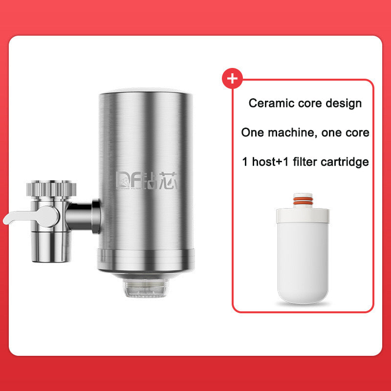 Faucet water purifier household 304 stainless steel new detachable washable tap water filter live streaming source water purifie
