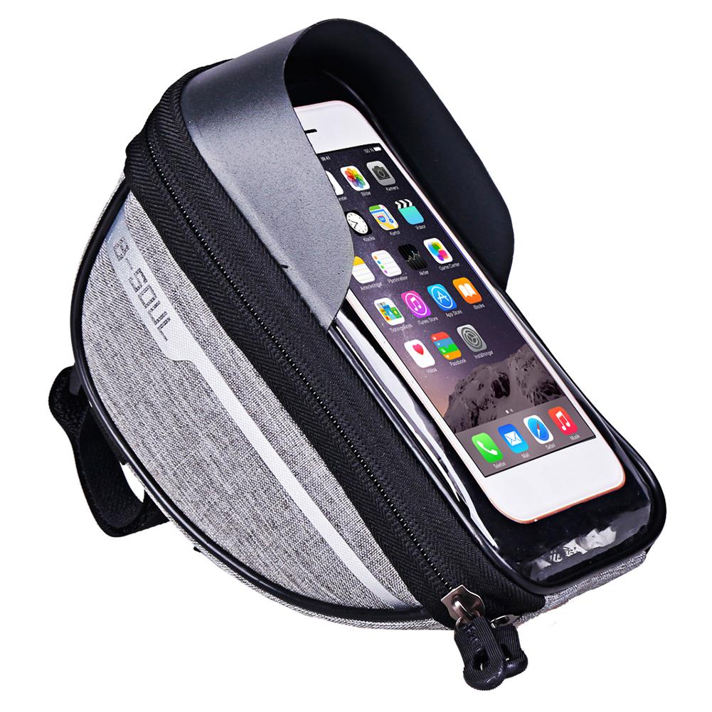 Cycling Bicycle Bike Head Tube Handlebar Cell Mobile Phone Bag Case Holder Case Pannier Waterproof Touchscreen Polyester Bike ba