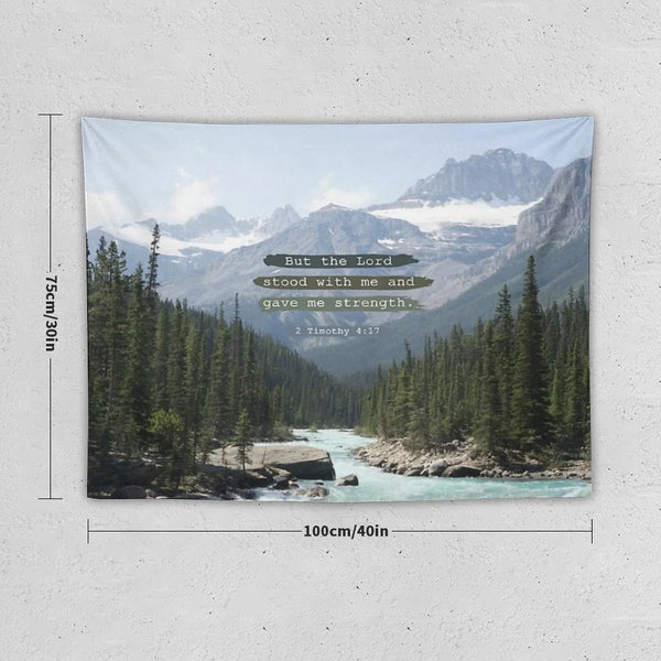 But The Lord Stood with Me, Canadian Rockies Tapestry