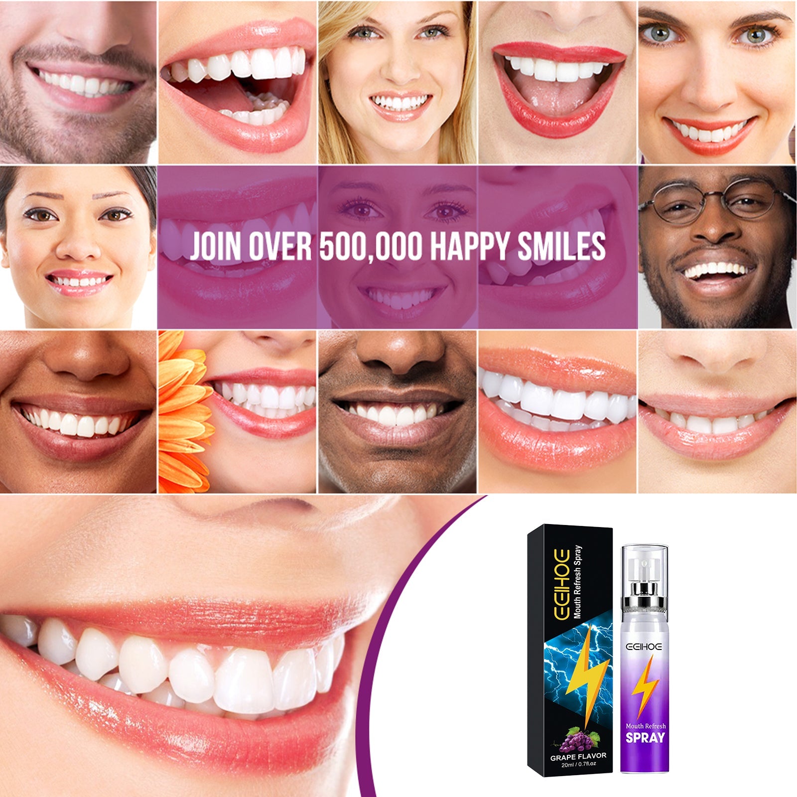 Fresh Mouth Spray, Clean Bad Breath Fresh Breath Fragrance Portable Spray