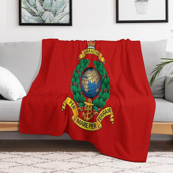 ROYAL MARINES Travel-friendly Throw Blanket