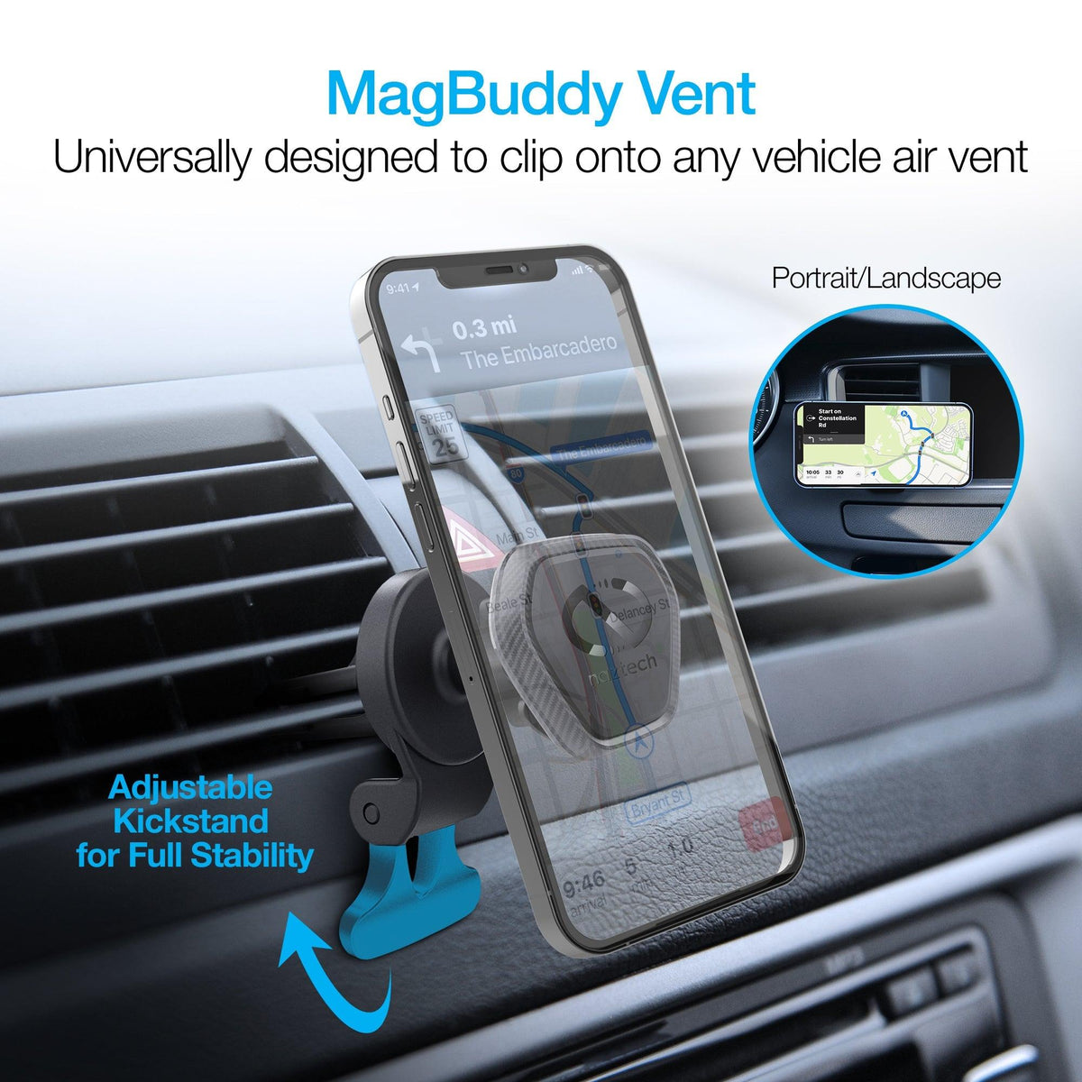 Naztech MagBuddy Elite Hands-Free Vent Mount