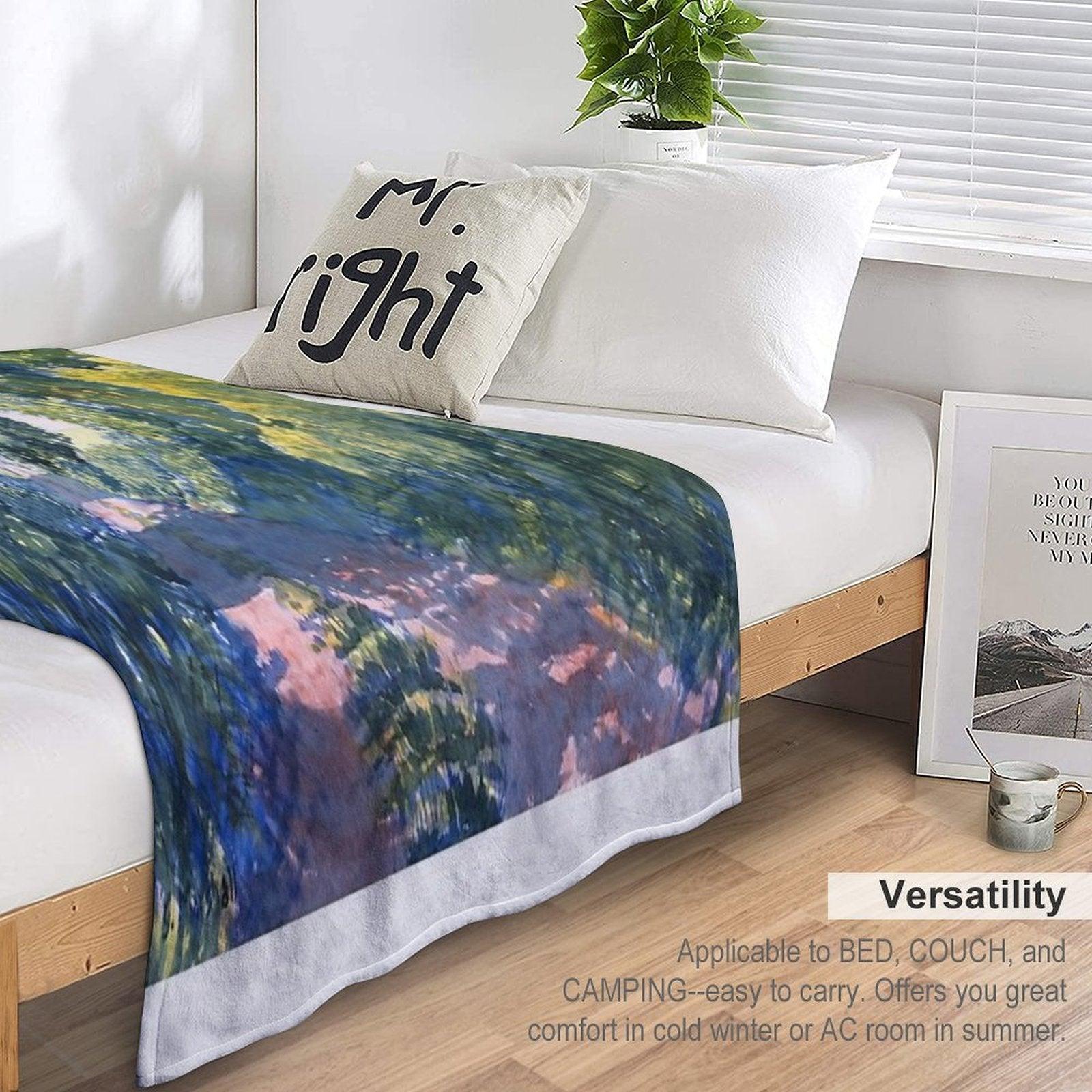 Hockney Trail Tunnel of Trees Throw Blanket