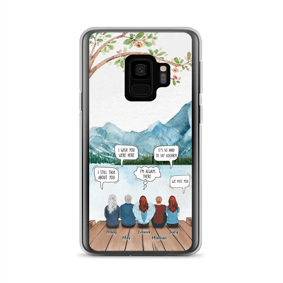 Custom Personalized Memorial Phone Case - Upto 5 People - Best Gift For Family - Case For Iphone & Samsung