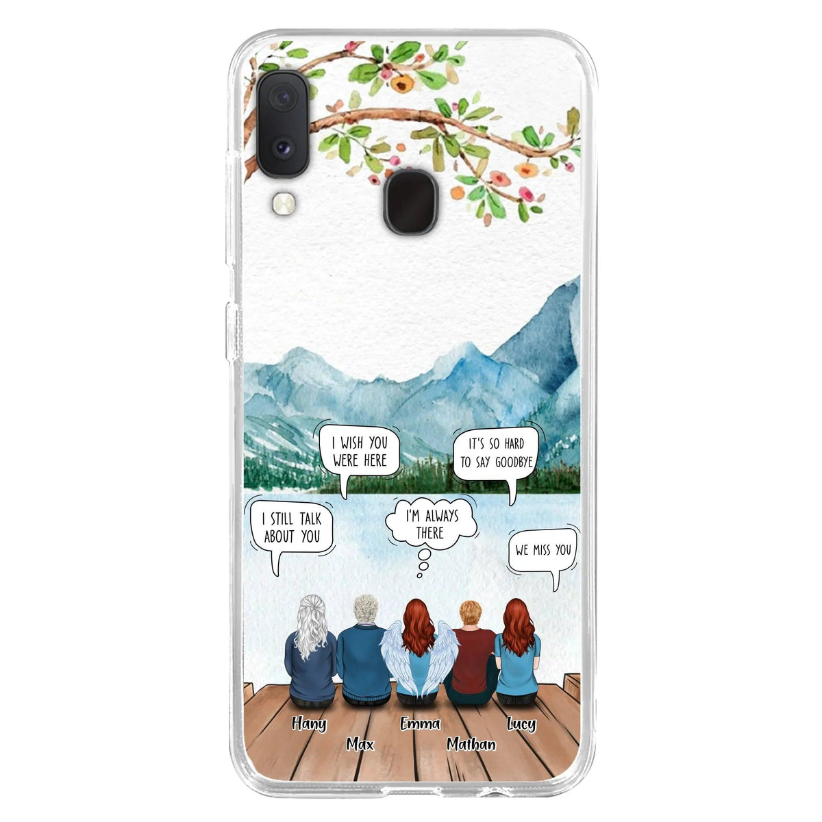 Custom Personalized Memorial Phone Case - Upto 5 People - Best Gift For Family - Case For Iphone & Samsung