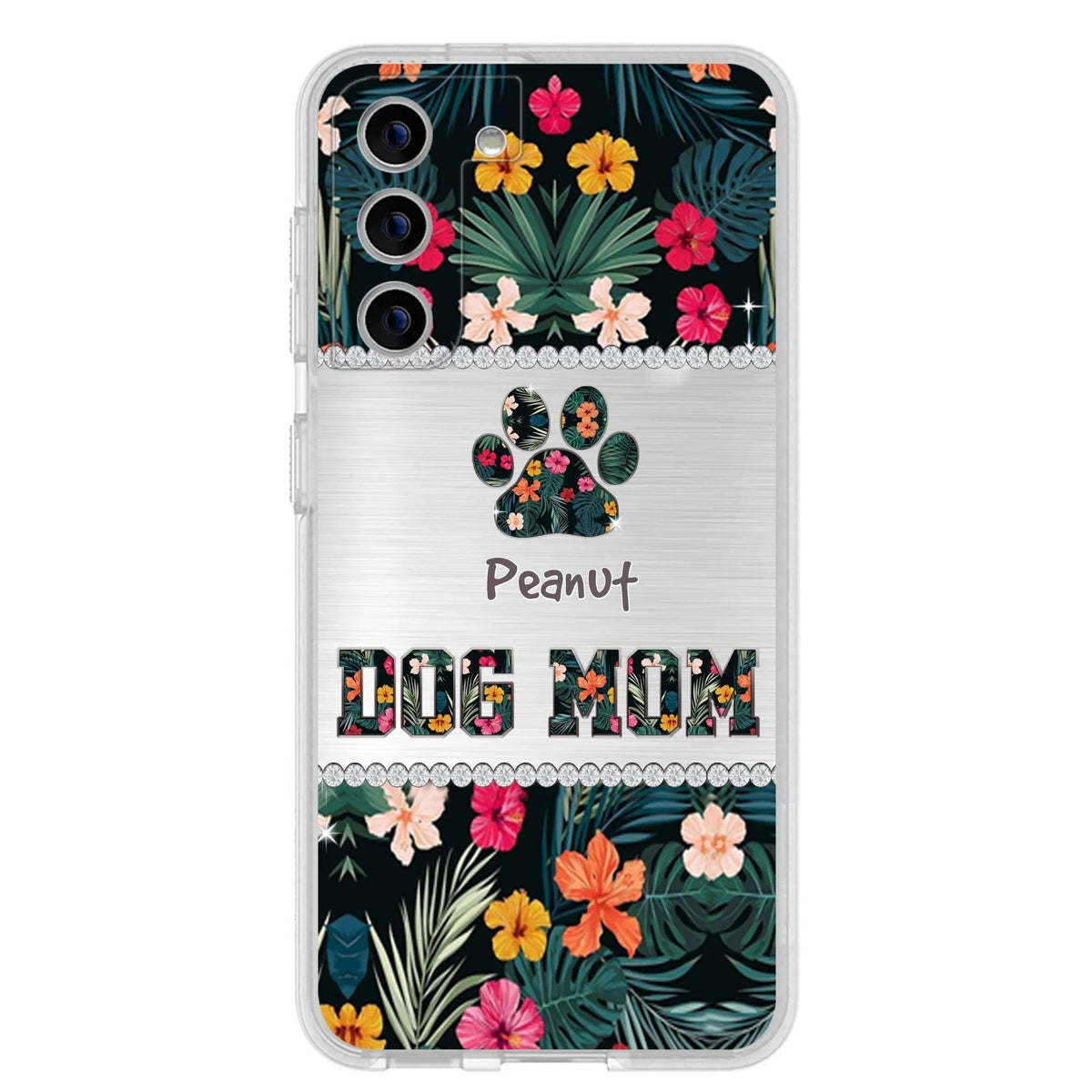 Personalized Custom Phone Case Dog Mom Met Pattern - Gifts Idea For Dog Lover - Dog Mom - Case For Iphone & Samsung