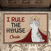 Personalized Cat Doormat - Gift Idea For Cat Lover - I Rule The House - Doormat / Default / S: 15.7x23.6in