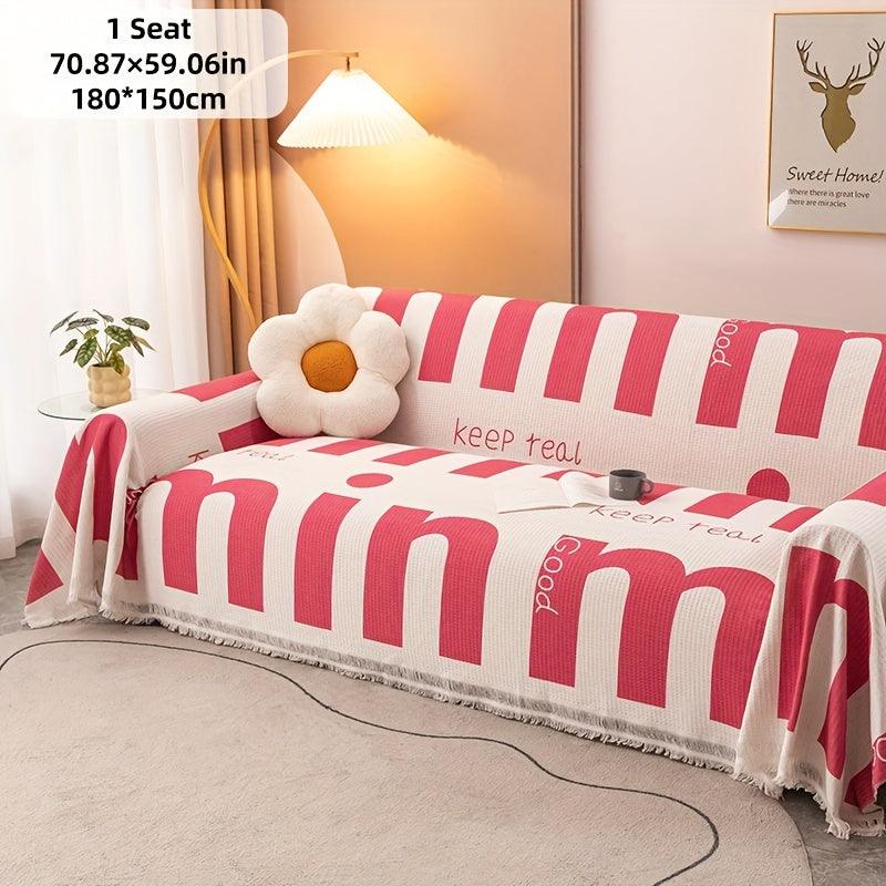Vintage Slipcovers Couch | Plush Sofa Throw Cover for All Seasons