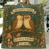 Personalized Couple Cottage Quilt/Fleece Throw Blanket - Gift Idea For Couple - Owlways Yours - Fleece Throw Blanket / #FFFFFF / SMALL (30X40IN)