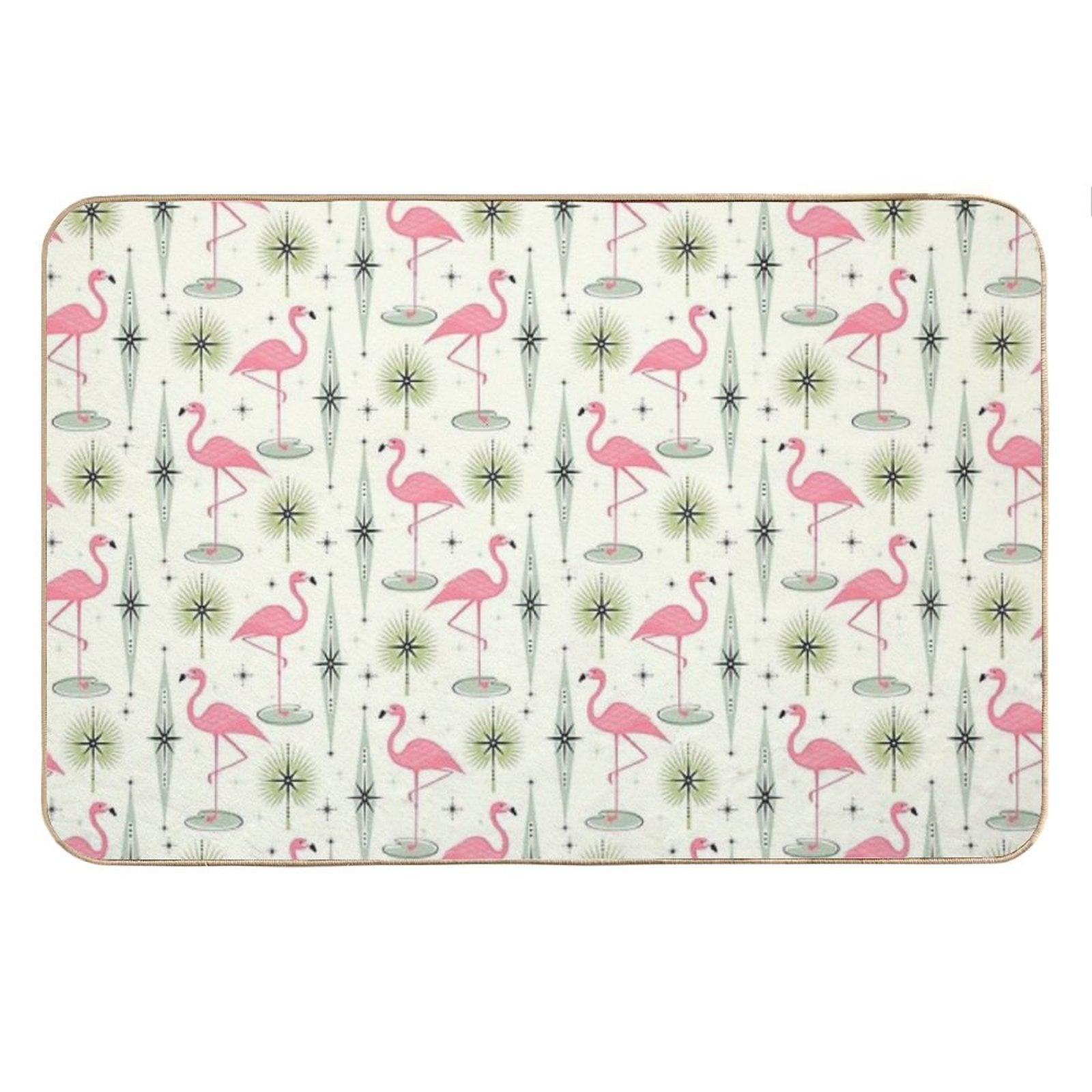 Atomic Flamingo Oasis Bath Mat