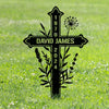 Personalized Memorial Black Metal Sign - Memorial Gift Idea For Family Member - Cut Metal Sign (Edit) / 1 / 8in