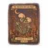 Personalized Skeleton Couple Cottage Ultra-Soft Fringer Blanket - Gift Idea For Couple - Til's Death Do Us Part - Ultra-Soft Mixed Green Fringe Blanket / 1 / S: 40"x50"