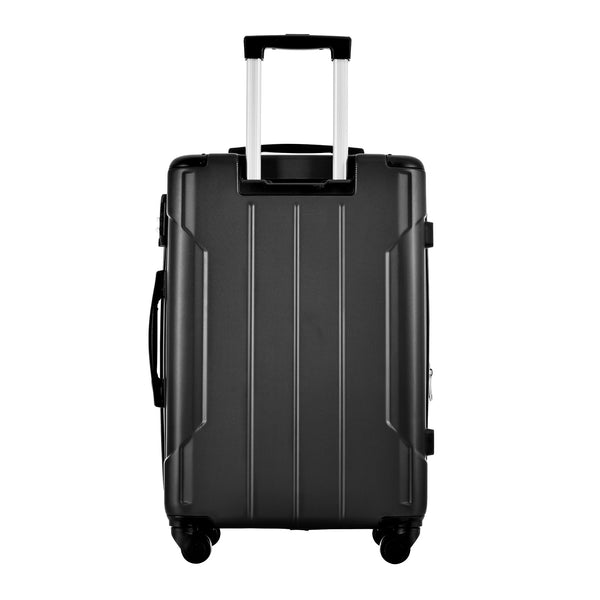 Hardshell Luggage Spinner Suitcase with TSA Lock Lightweight 20'' (Single Luggage) Black + ABS + 20 Inch Carry On
