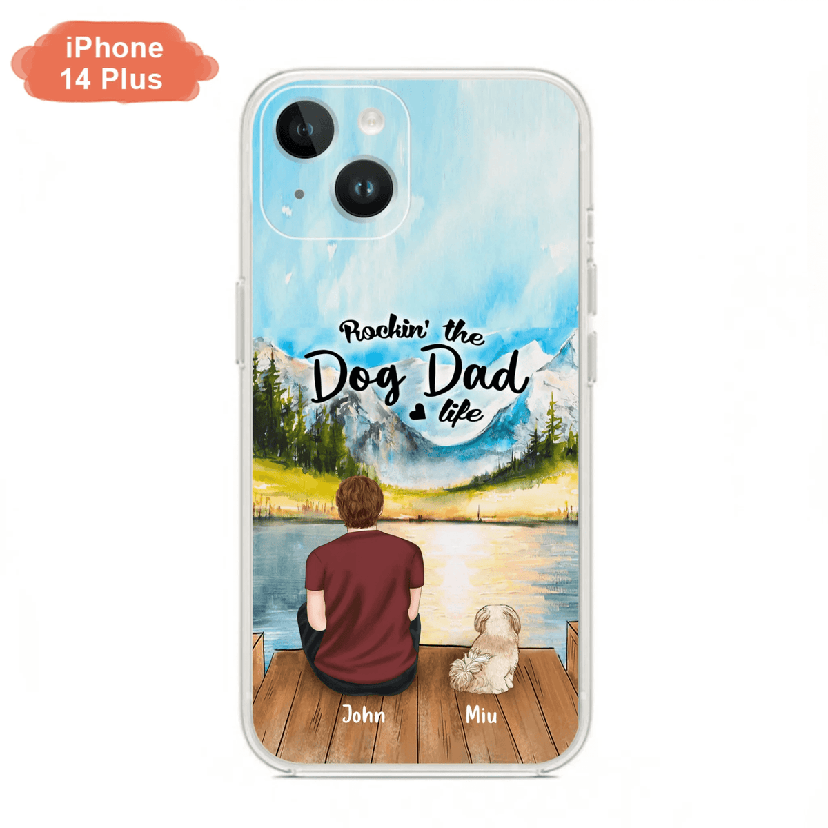 Personalized Pet Mom/Dad Phone Case - Chubby or Slim with up to 7 Pets