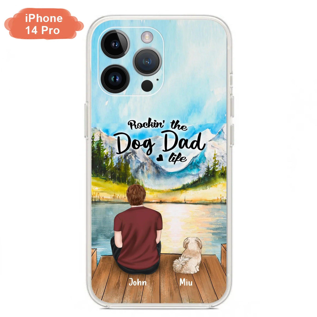 Personalized Pet Mom/Dad Phone Case - Chubby or Slim with up to 7 Pets