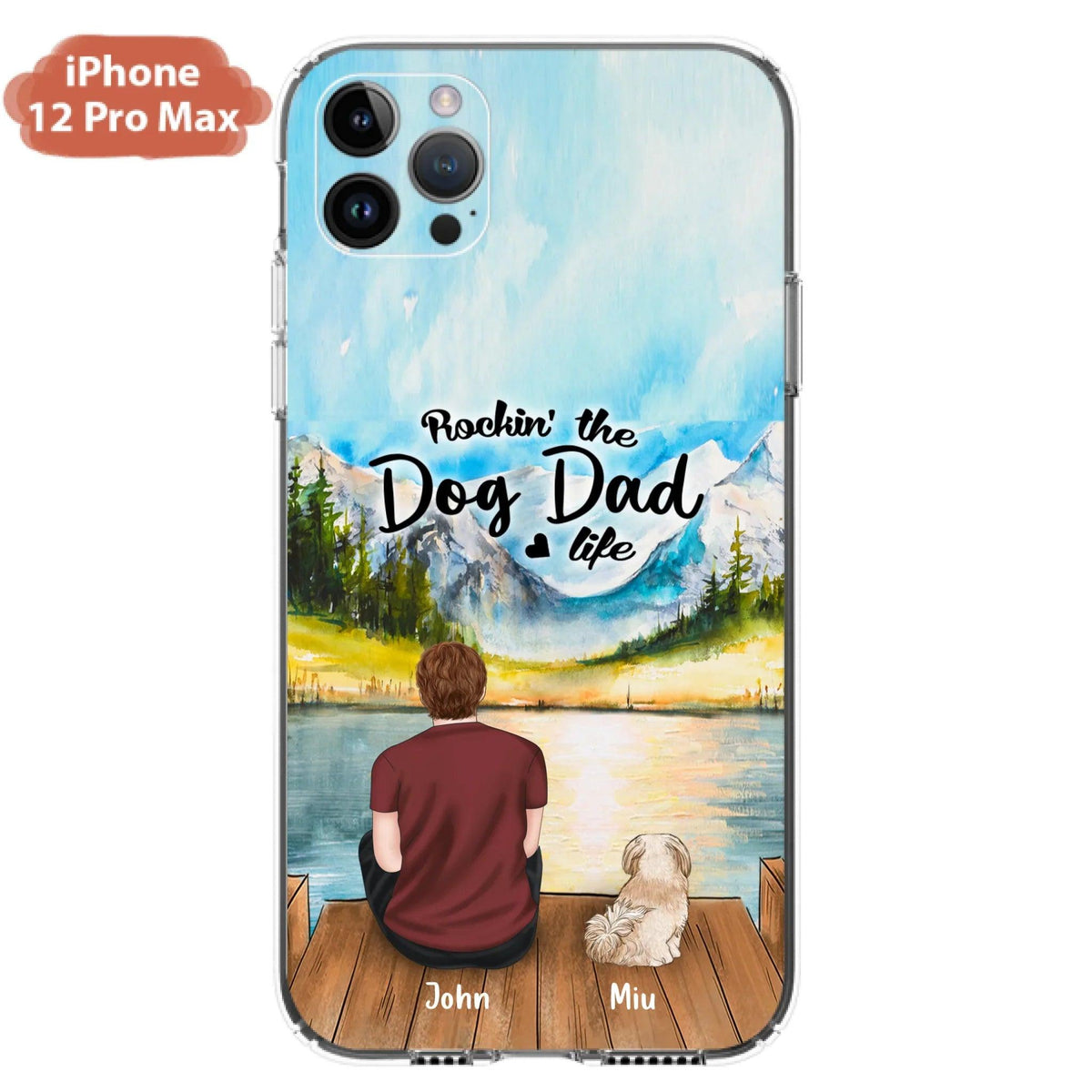 Personalized Pet Mom/Dad Phone Case - Chubby or Slim with up to 7 Pets