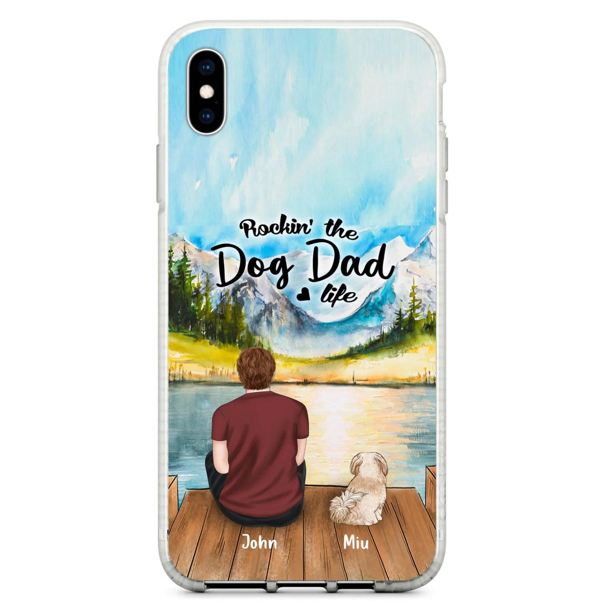 Personalized Pet Mom/Dad Phone Case - Chubby or Slim with up to 7 Pets