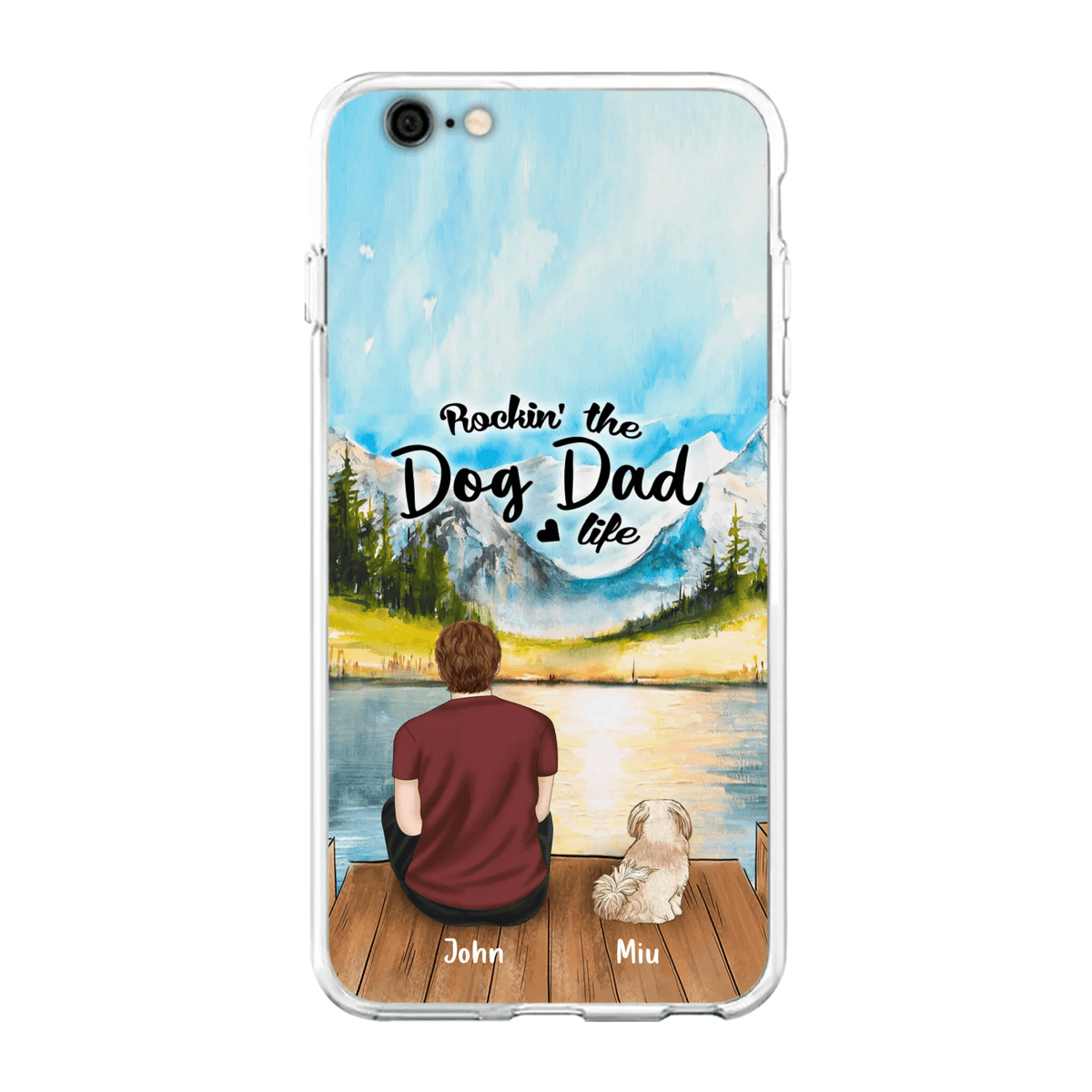 Personalized Pet Mom/Dad Phone Case - Chubby or Slim with up to 7 Pets