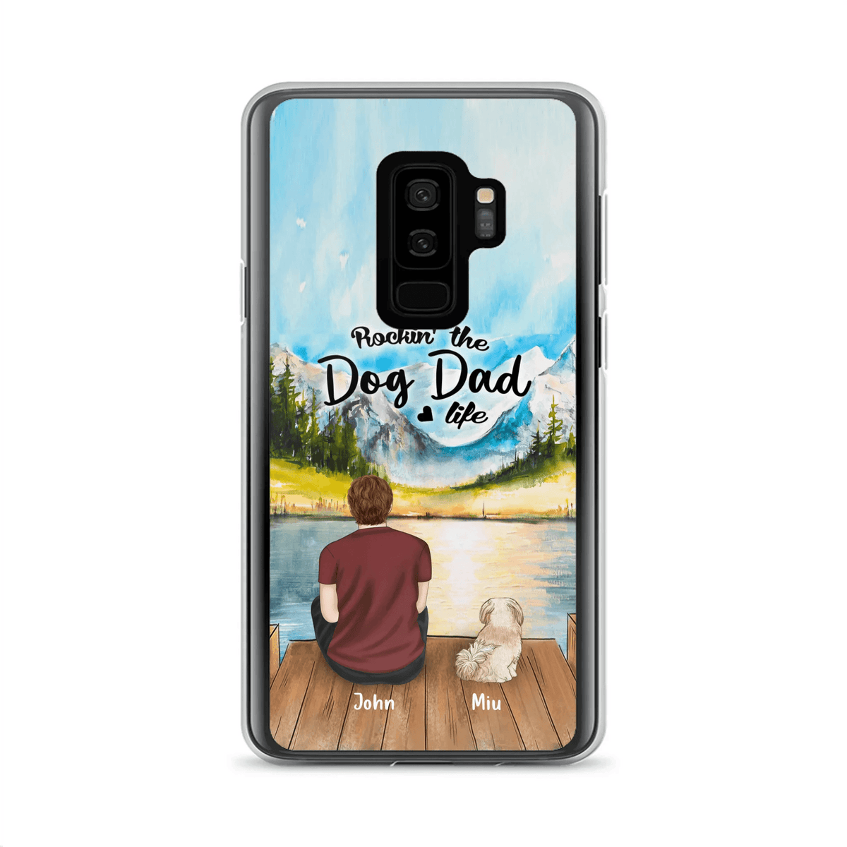 Personalized Pet Mom/Dad Phone Case - Chubby or Slim with up to 7 Pets