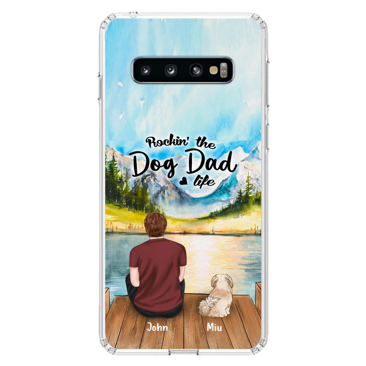 Personalized Pet Mom/Dad Phone Case - Chubby or Slim with up to 7 Pets