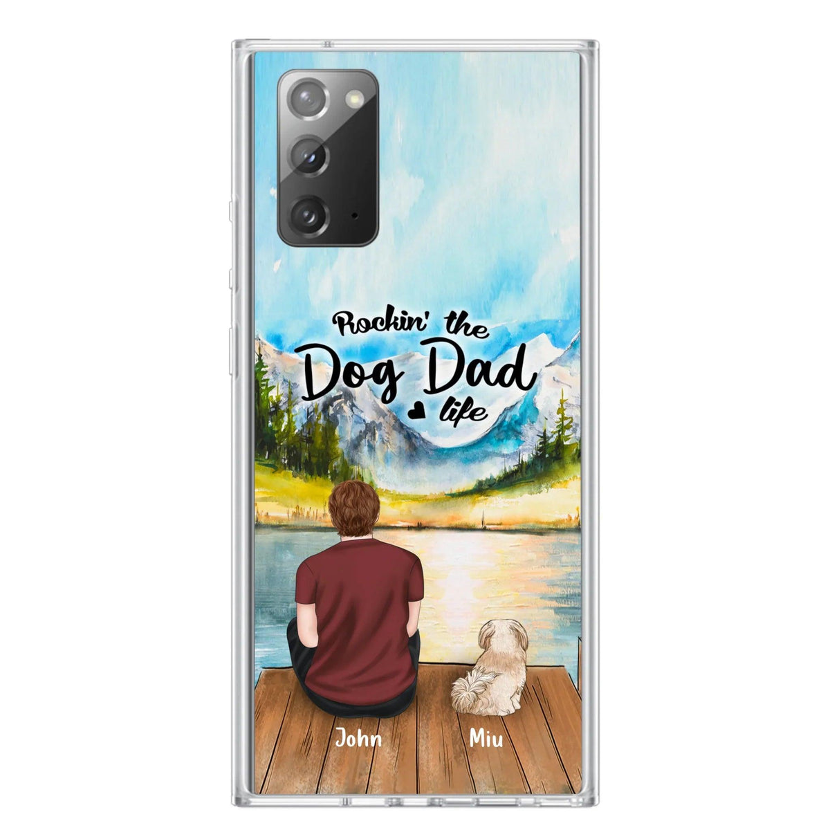Personalized Pet Mom/Dad Phone Case - Chubby or Slim with up to 7 Pets