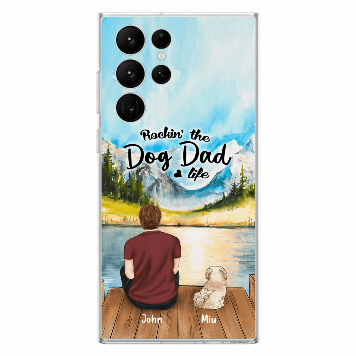 Personalized Pet Mom/Dad Phone Case - Chubby or Slim with up to 7 Pets