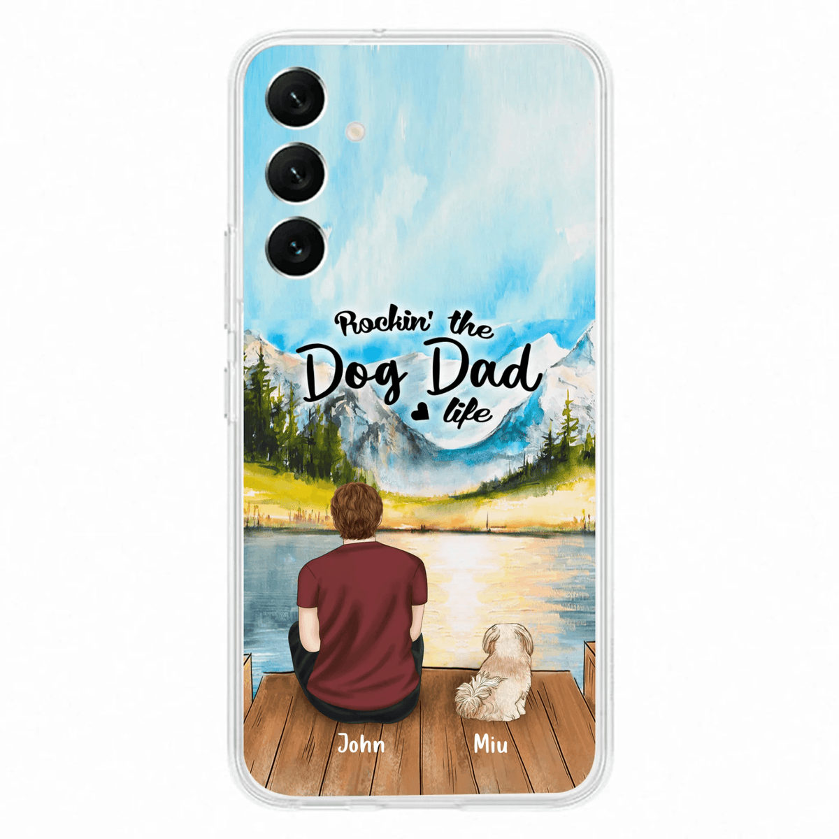 Personalized Pet Mom/Dad Phone Case - Chubby or Slim with up to 7 Pets
