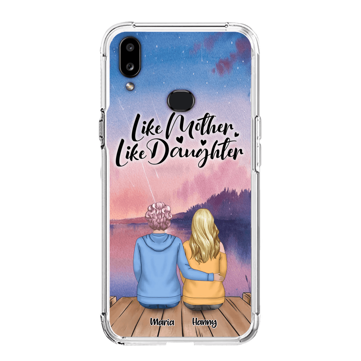 Custom Personalized Mom Phone Case - Gifts For Dog Lovers With Upto 3 Dogs - Like Mother Like Daughter