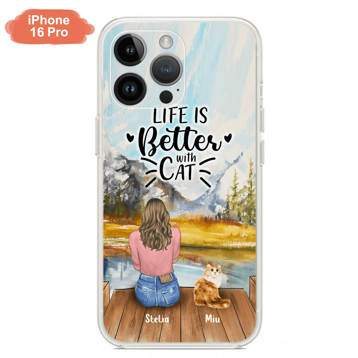 Custom Personalized Cat Mom Phone Case - Gifts For Cat Lovers With Upto 4 Cats - Home Is Where The Paws Are - Case For iPhone, Samsung